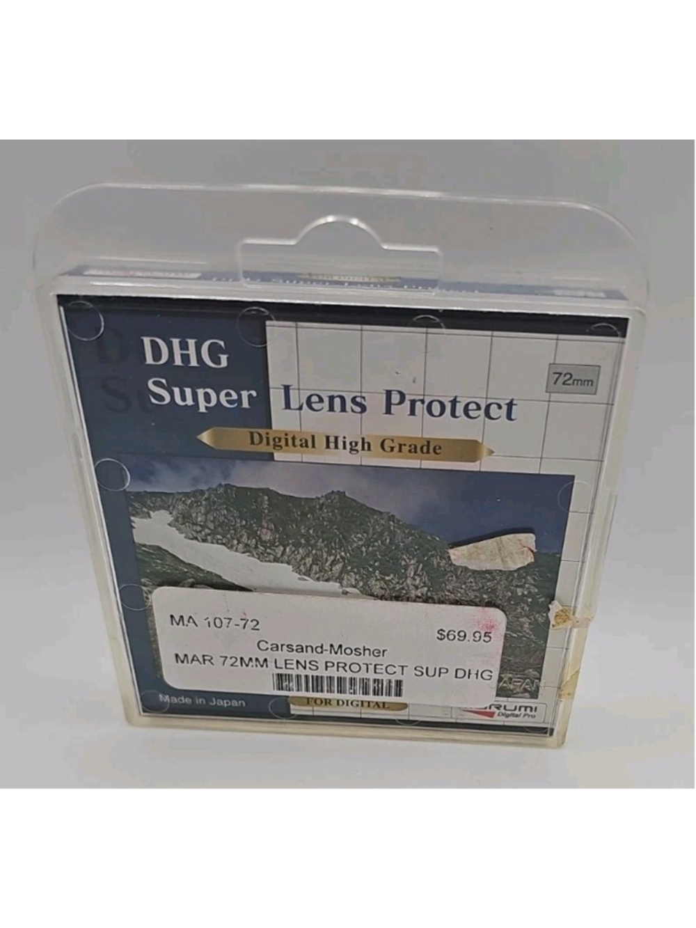 DHG Super Lens Protect 72mm Protective Filter Marumi Pro Digital High Grade